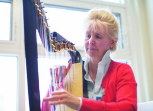 Martha Lawrance, harp therapist
